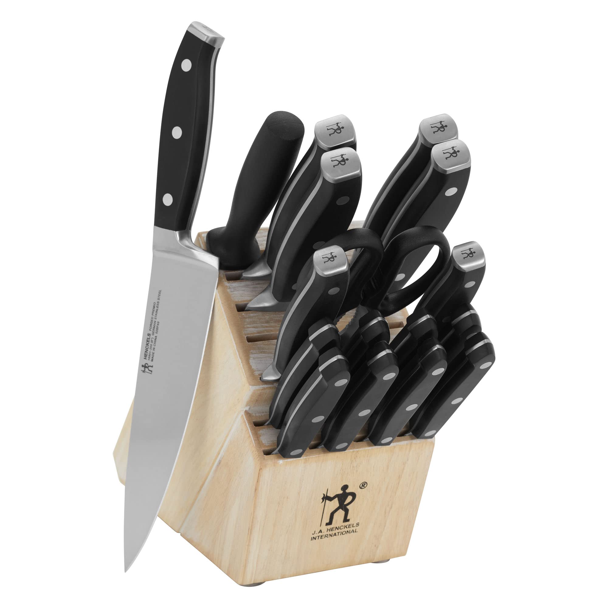 Amazon.com: Henckels Forged Premio 18-pc Knife Block Set