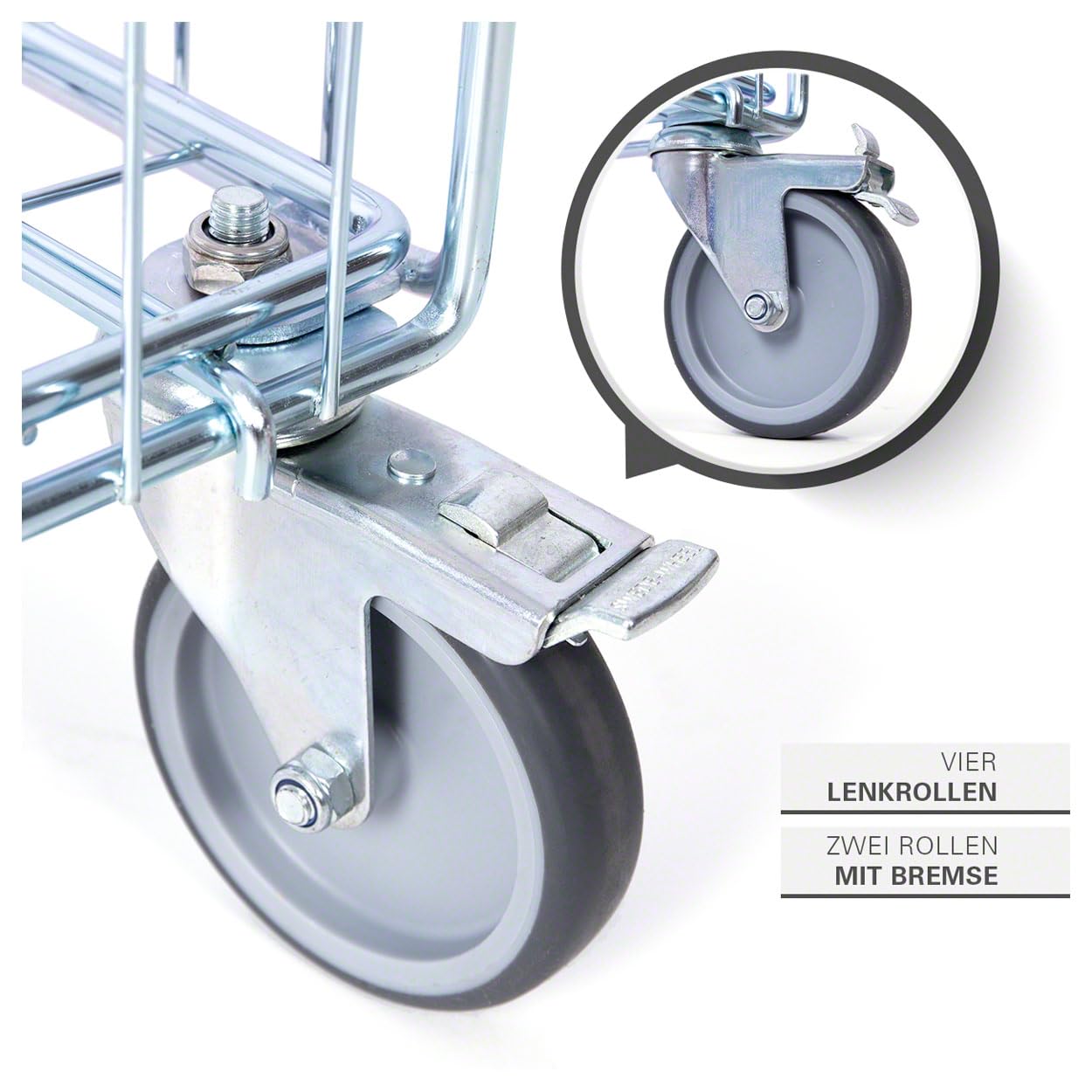 Sport-Tec Ballwagen-Set Standard mit Deckel, 392 L, fahrbar