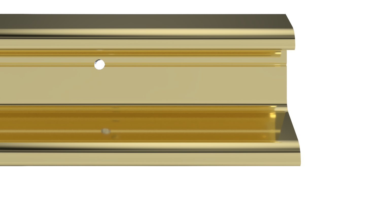 Stormguard Gold 07Sr1630914g Double Fin Rain Deflector Weather Bar 914Mm (3'0")