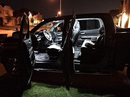 Miniatura 2 de Kit de luces LED para interiores, accesorios para Toyota Tundra 2007-2021 6000 K, blanco brillante, mapa, visera, puerta de pie, bombillas de