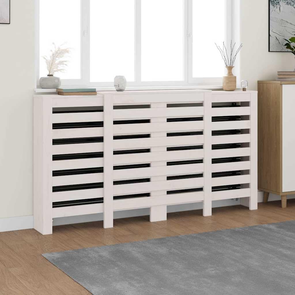 Copertura per termosifone, 210 x 21 x 85 cm, in legno di pino massiccio