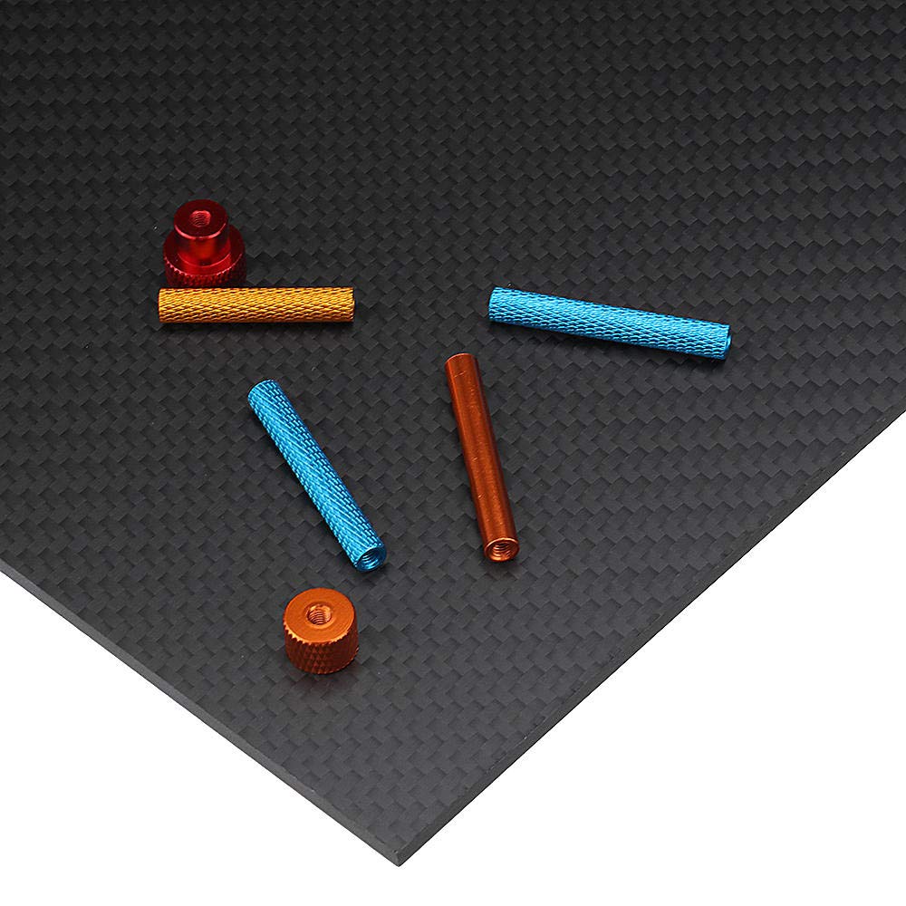 Generic 3K-Kohlefaser-Platte, 200 x 300 mm, Schwarz, 2 mm Dicke