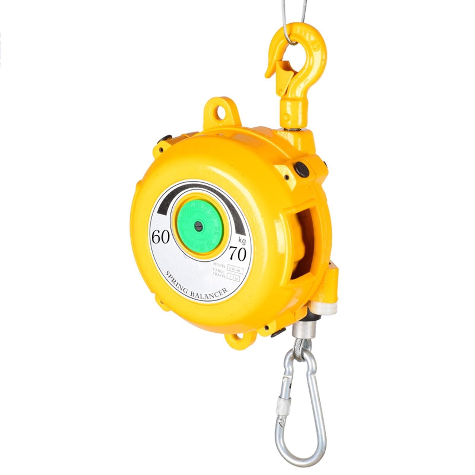 WEKONUMEX Retractable Spring Balancer, Retractable Spring Balancer Multiple Weight Capacities For Hanging Tools In Workshops(60-70kg)