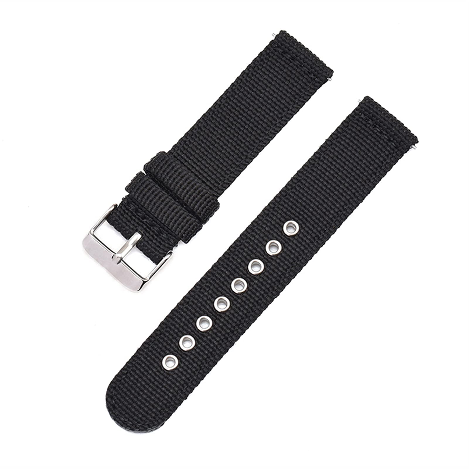 Nylon Uhrengurt Schnelle Freisetzung grüner Nylon -Uhrenbandstreifen 18mm 20 mm 22 mm 24mm Sport Watchband Armband -Gürtel Ersatz Handgelenk NATO -Gurt /18mm