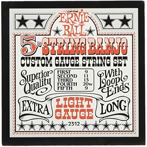 Ernie Ball Light - Cuerdas para banjo de 5 cuerdas Cover