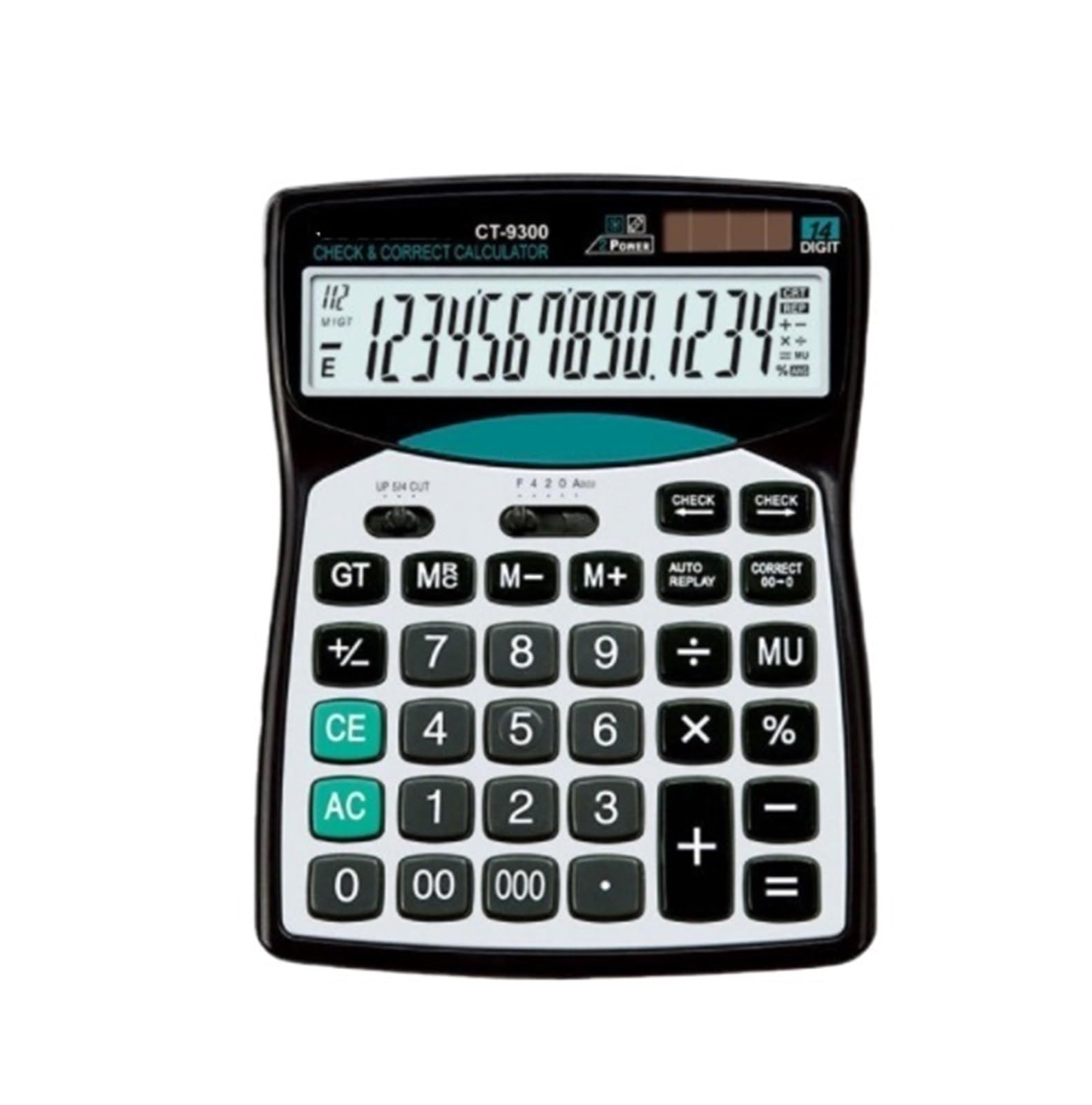 Calculadora Calculadora Solar con Pantalla De 14 Dígitos, Ideal For Uso En Oficinas Y Aulas Escritorio Oficina