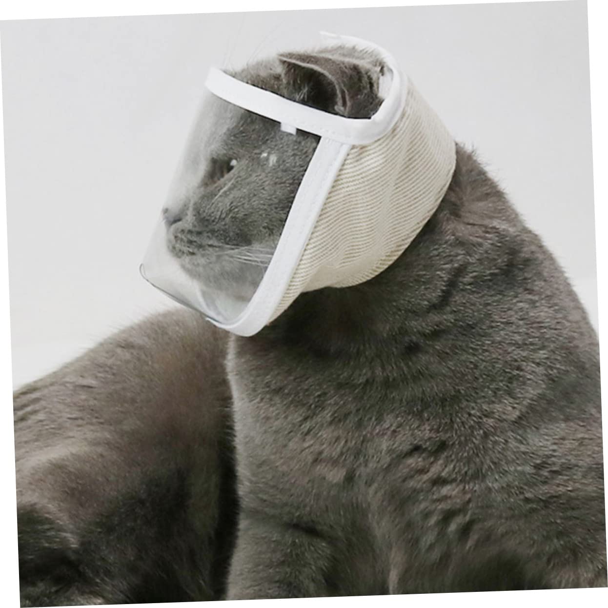 Toddmomy 6 Piezas Casco Protector para Gatos bozal de Malla de Gato Cubierta de Gato bozal portátil para Gatos bozal portátil para Gatitos cosmético Accesorios Venda Boca de Gato Novio