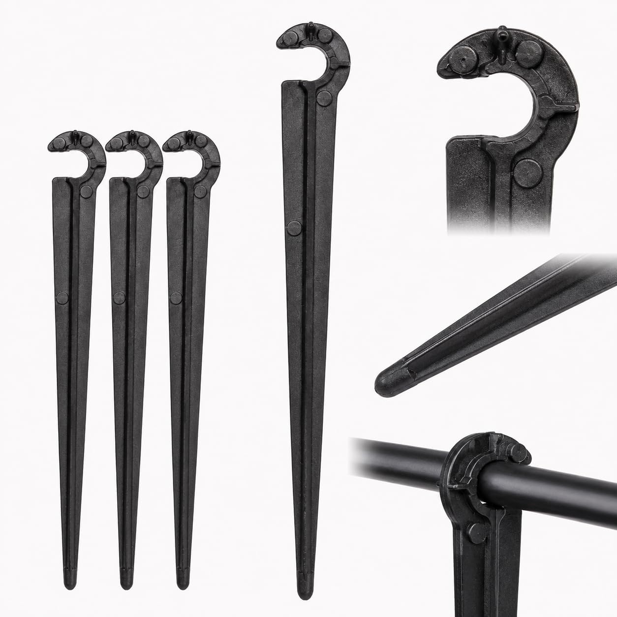 100-Pack Drip Irrigation Stakes for 1/4 in Tubing and 4/7 mm Hose image 5