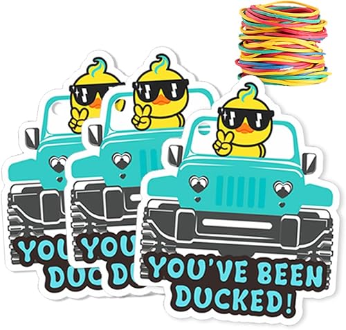 Miniatura 1 de You 've Been Ducked, etiquetas de pato, lindas etiquetas de pato, etiquetas de pato de pato, tarjeta de juego de patitos, paquete de 35 etiquetas de