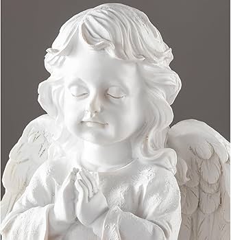 人形　天使　オブジェ　置物　インテリア　工芸品　美術品　A1042 天使置物 オブジェ 樹脂製 可愛い 妖精置物 エンジェル インテリア工芸