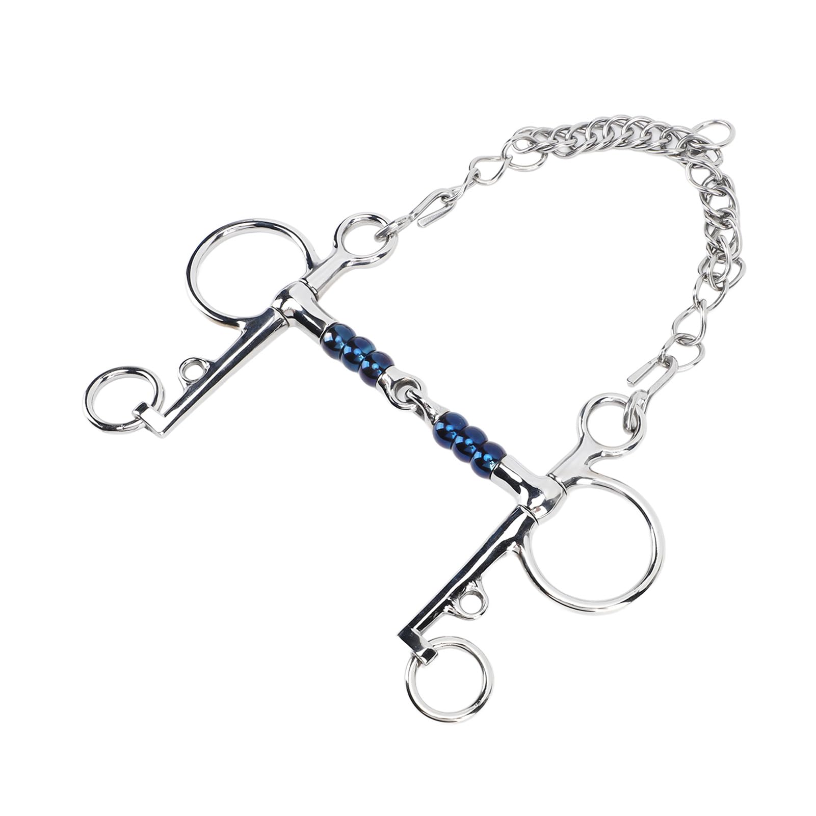 Mors pour Cheval Acier Inoxydable 125mm, Mors Pelham de Dressage, Équipement Équestre Résistant - Haute Solidité, Conception Anti - Morsure, Contrôle Optimal en Compétition