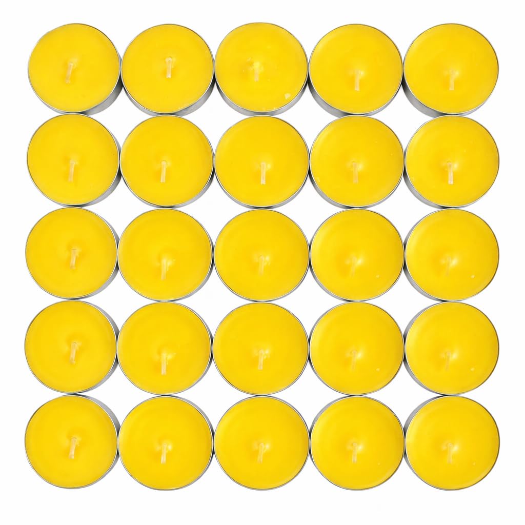 1ABOVE Citronella Tealight Candles Mosquito Fly Insect Repeller Pack of 25 (1)