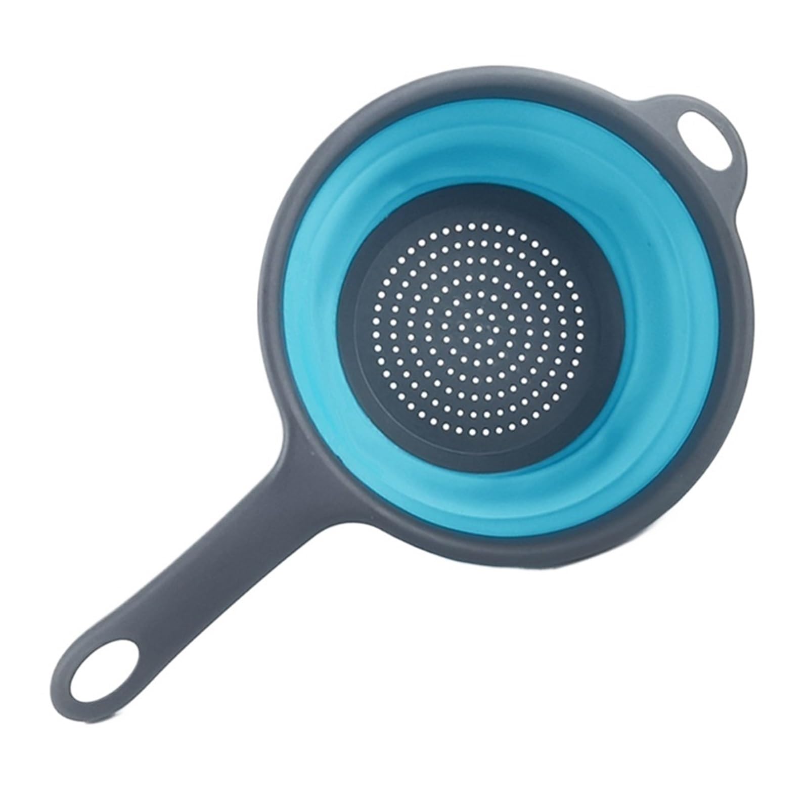 WZPTLKIBAD Silicone Collapsible Colander Kitchen Strainer with Handle