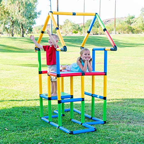 Deluxe 296 Piece Construction Toy Set - Building Play-Structures for Indoors & Outdoors - Fun & Educational Learning Toys for Ages 2 to 12 - Thumbnail 5