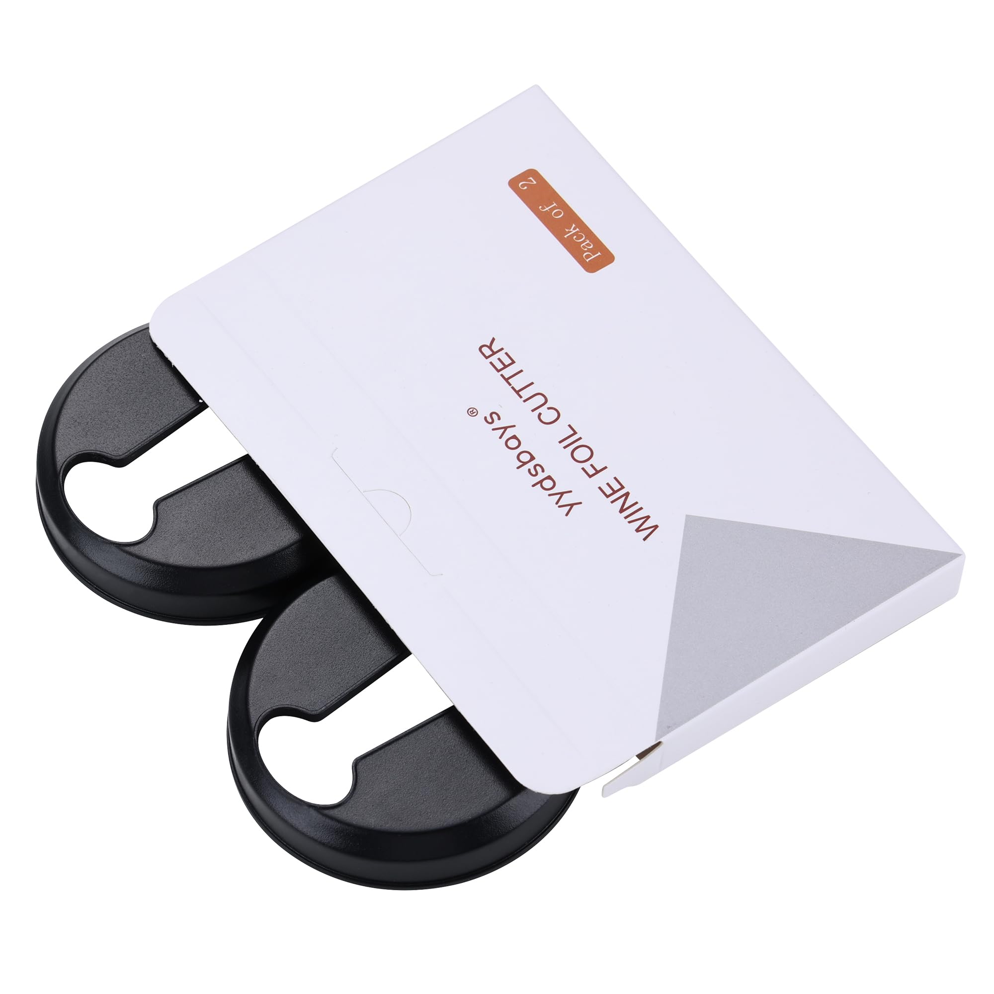 Cortacápsulas para Botellas Vino Cortador Papel Aluminio 2PCS Gris Oscuro