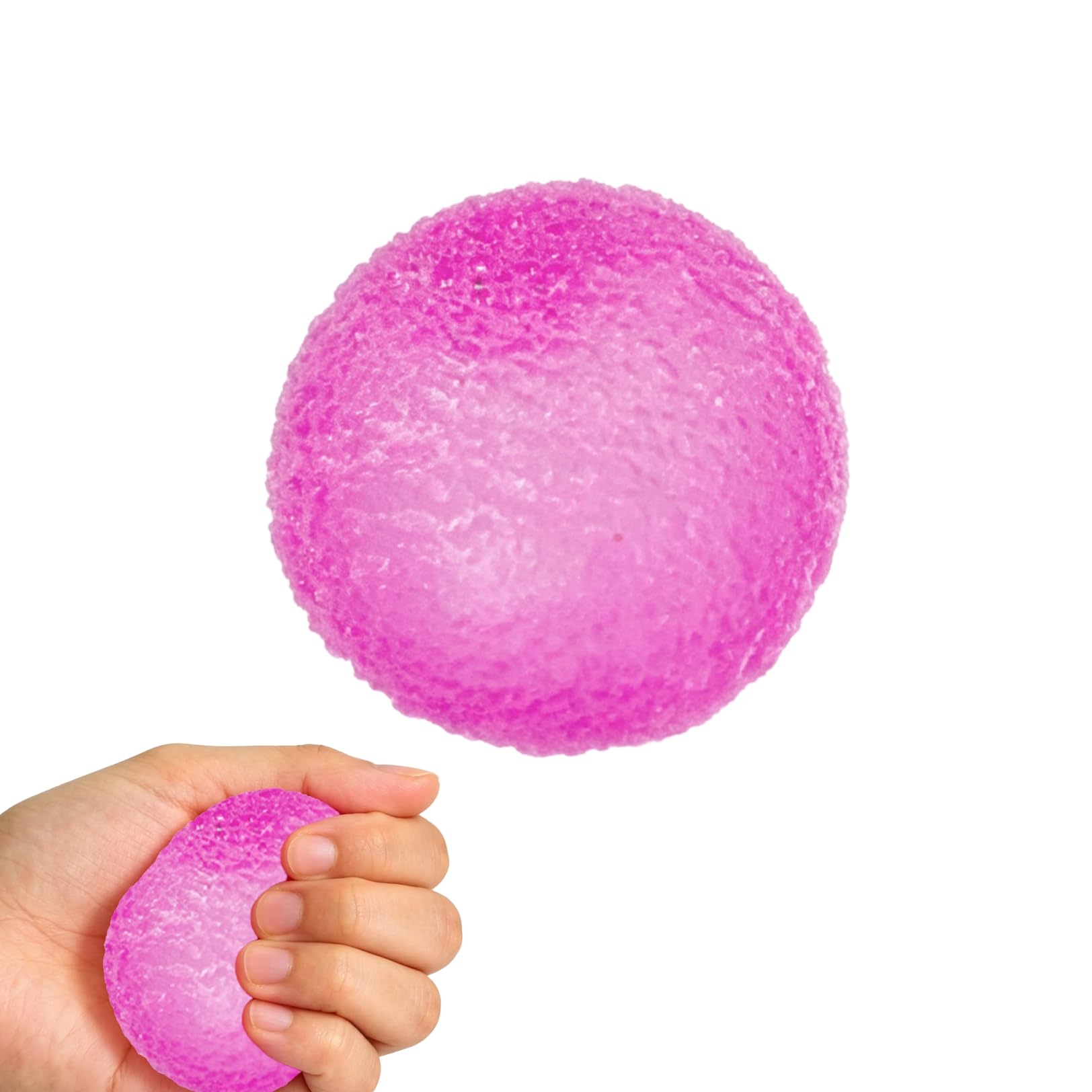 Squishy Stress Ball,Toy High Density Solid Stress Relief Ball, Squeeze Squishies Fidget Toys for Kid Adults Textured Memory Suitable for Patients with Adhd Autism can Be Used as Birthday