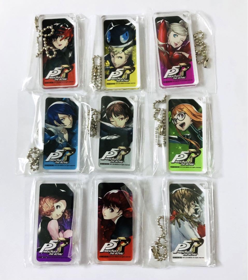 ペルソナ5 ザ・ロイヤル フタバ図書特典 アクリルキーホルダー 全9種 ペルソナ5 ザ・ロイヤル アクリルキーホルダー 全9種セット