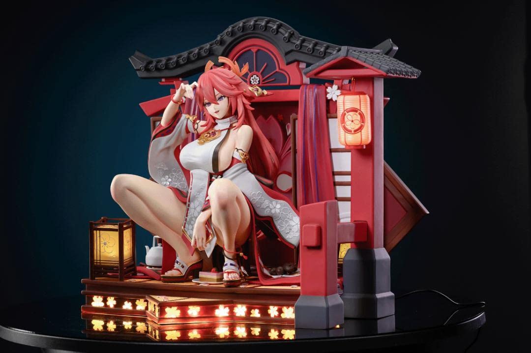 Amazon.co.jp: 『原神』lazydog 八重神子フィギュア ガレキ スタチュー 
