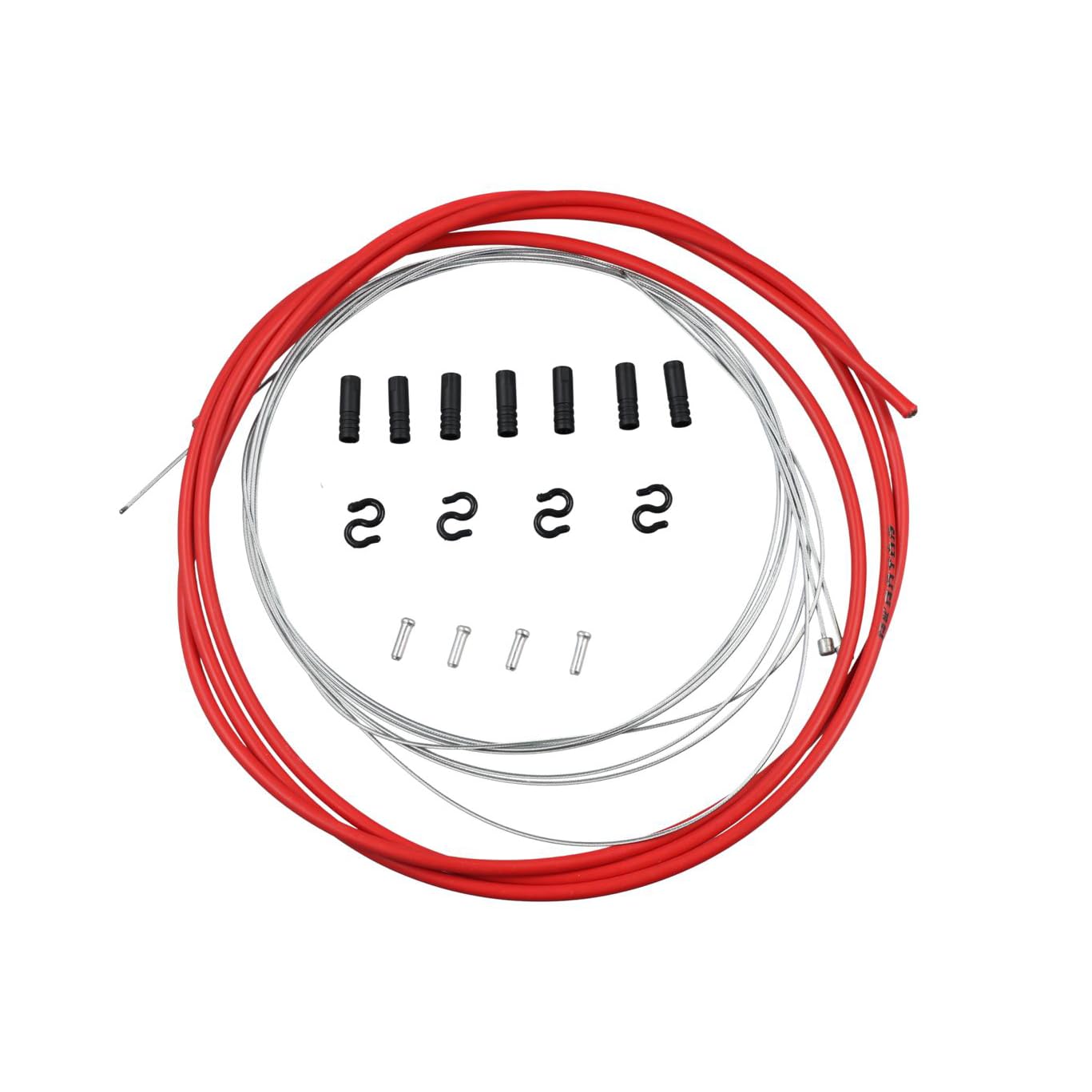 GUEDKIKL Universal Bicycle Shifter Housing Set, 2 M/6.5 Ft Length Bike Shifters Tube Cables Replacement Kit for MTB Road Bike Repairing, 4mm Wire Tube