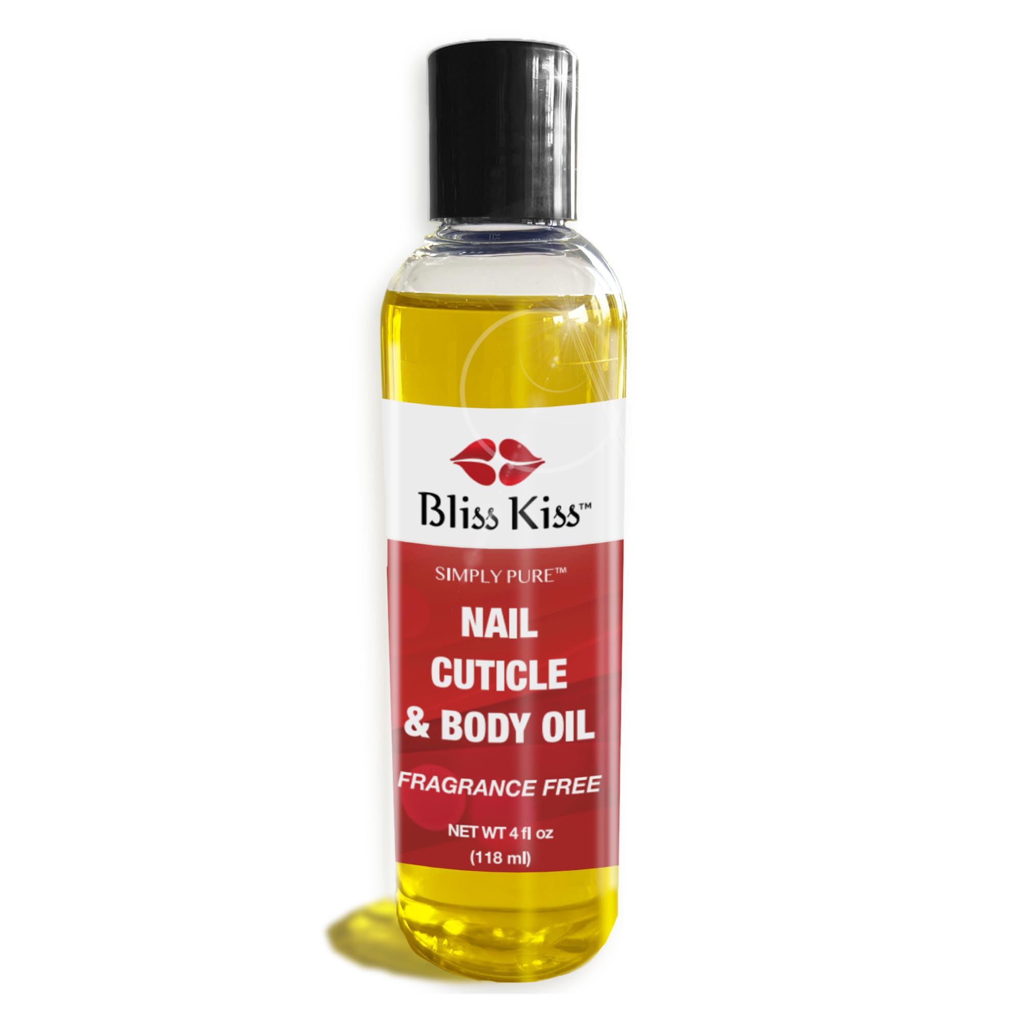 Simply Pure Body Oil Hydrating Nail & Cuticle Oil – 4 oz Fragrance Free – Strengthens Nails, Softens Cuticles, Fast-Absorbing Jojoba & Vitamin E Oil for Dry Skin, Hands, Feet, Elbows, & Body Care