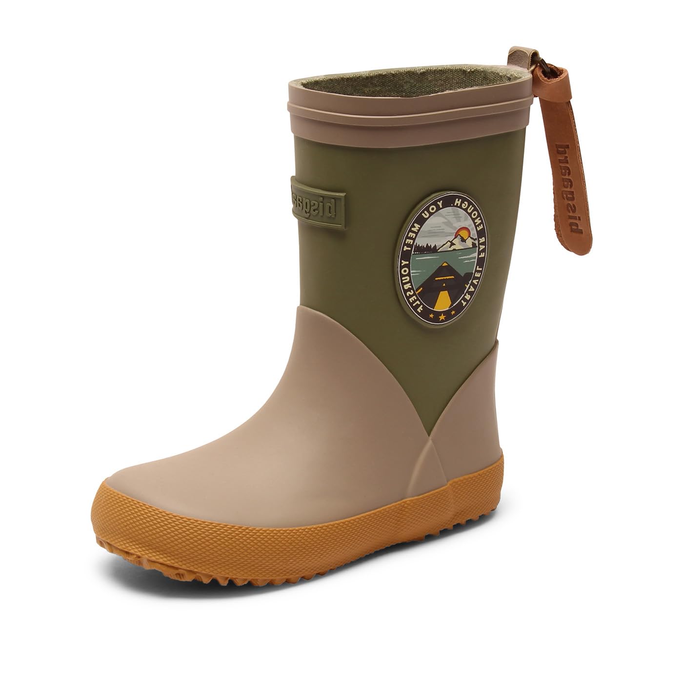 Bisgaard Boys' Fashion II Rain Boots, Green, 9.5 UK Child