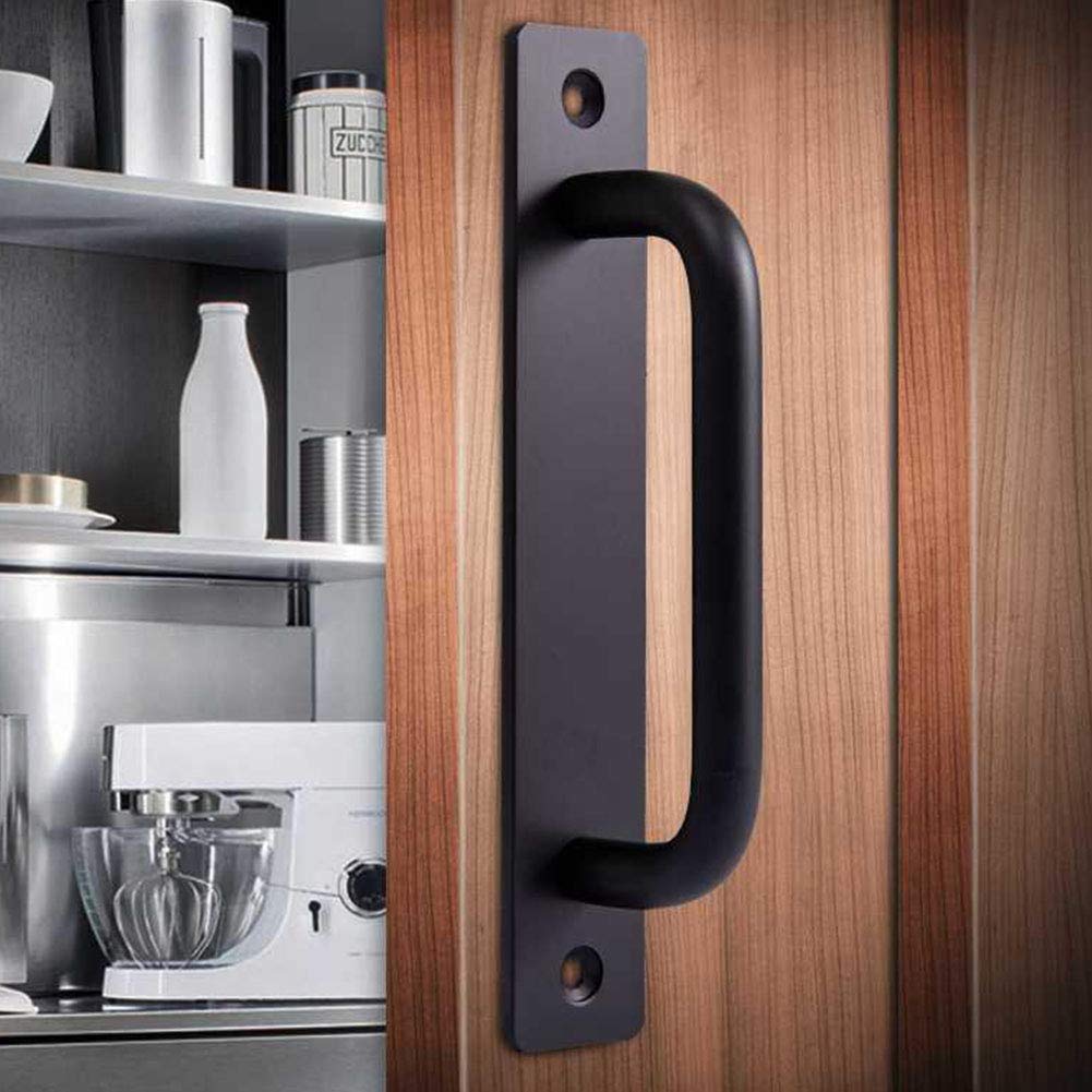 Poignée De Porte Coulissante, Poignées De Porte à Pousser En Acier Robuste Avec Plaque Arriere Poignee De Porte Carree Pour Porte 96218602