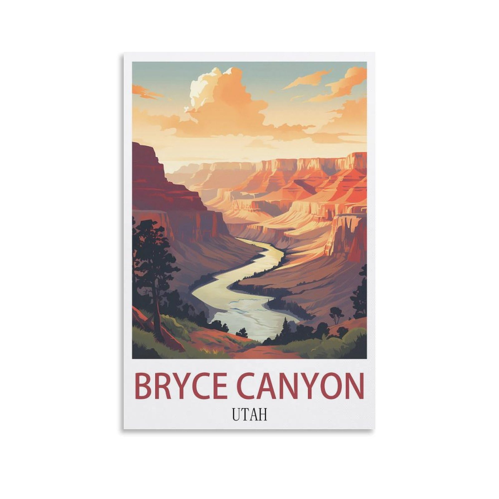 EZMLFA Diamond Art Kits Adults,Bryce Canyon Utah,5D Dimond Picture, Crystal Gem Art Crafts for Boys Girls, DIY Mosaic Creations Set for Home Decor 40x40cm