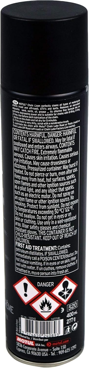 Motul 103243 C1 Chain Clean 9.8oz.