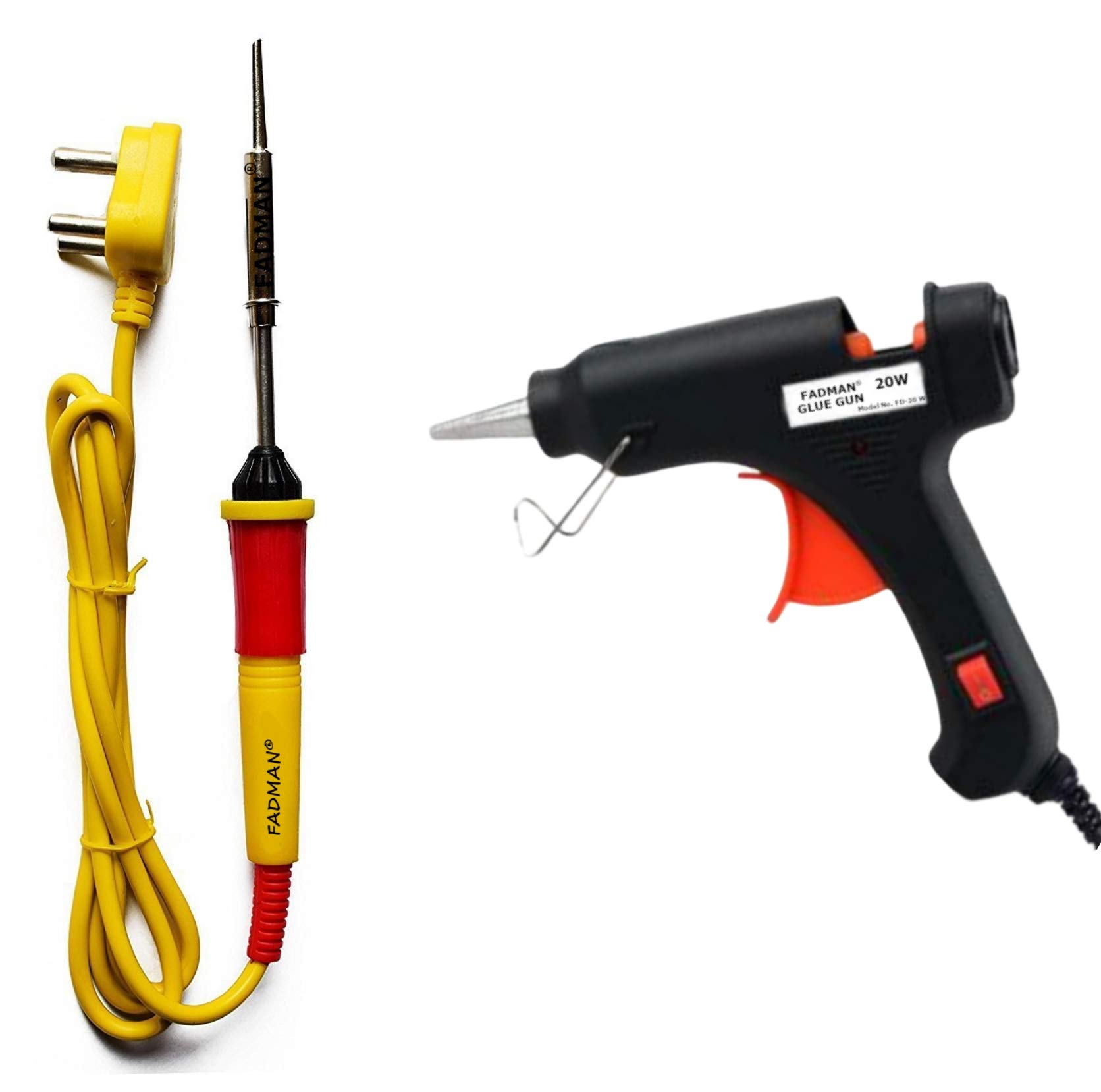 FADMAN BASIC COMPLETE KIT TYPE-2 SOLDERING IRON KIT | BLACK 20 W GLUE GUN | YELLOW SOLDERING IRON | (B08R67DZZM) Amazon Price History, Amazon Price Tracker