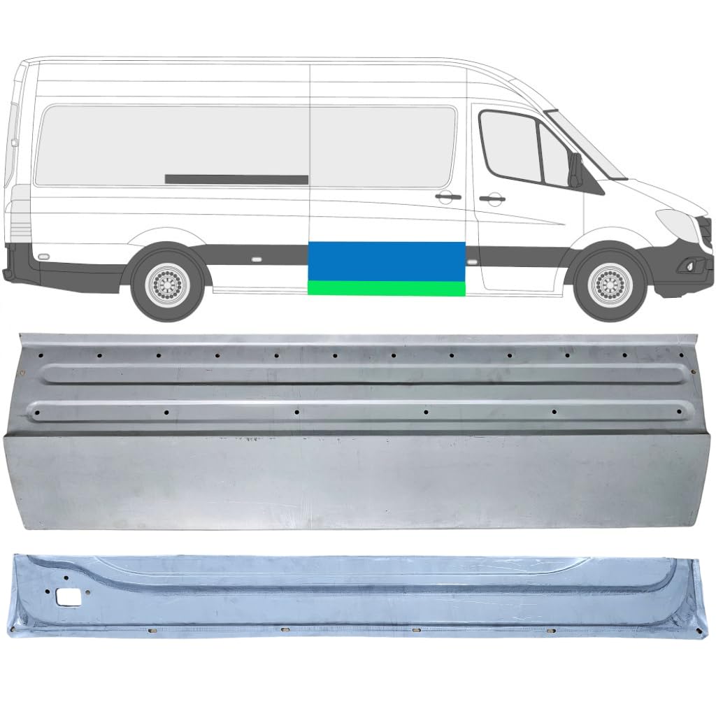 Reparaturblech Schiebetür für Mercedes Sprinter 2006-2018 / Rechts/Satz