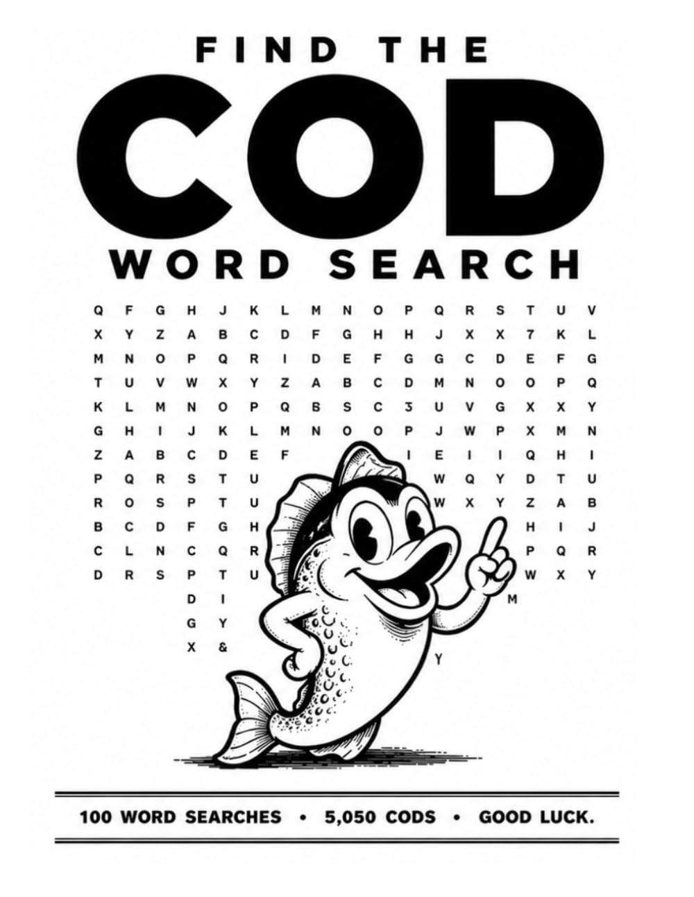 Find the COD Word Search: 100 Impossible Word Search Puzzles - Will You Find All 5,050 Cod?