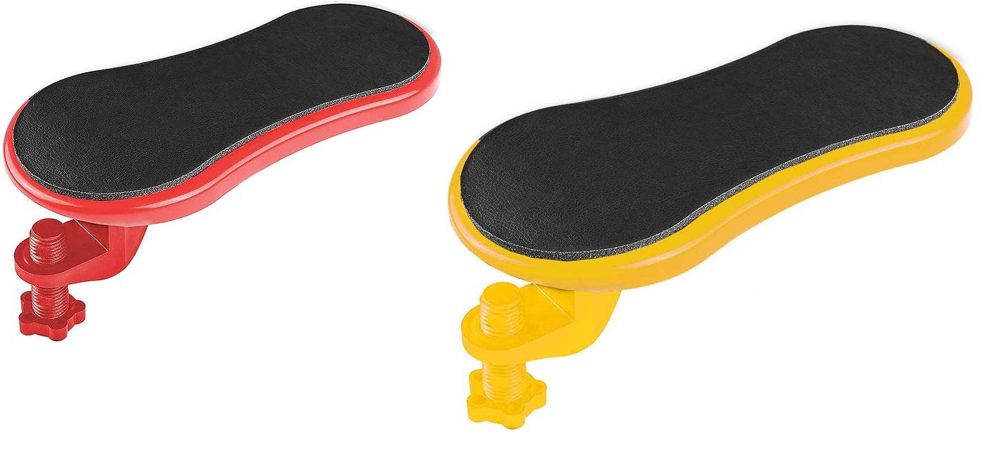 Aqtus (2 Pack) Adjustable Arm Rest for Desk in Computer Wrist Extender Support Ergonomic Design, Rotating Mouse Pad Holder Table and Office Chair Desk, Sturdy Rest, arm Desk,Extender Elbow-image-42