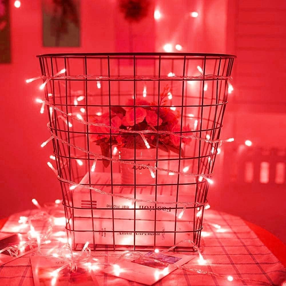 Guirlande Lumineuse, Guirlande Lumineuse, 10 m, 100 LED, télécommande + contrôle + USB, LED, lumières Noël, Fil Transparent extérieur, Guirlande Lumineuse intérieur et extérieur, Guirlande Lumineuse