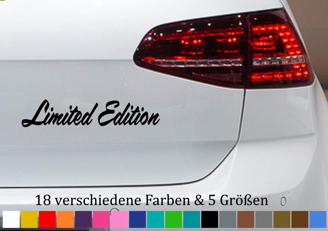 Adesivo per auto “Limited Edition” in vinile, JDM OEM, 64-verde, 15 x 3 cm