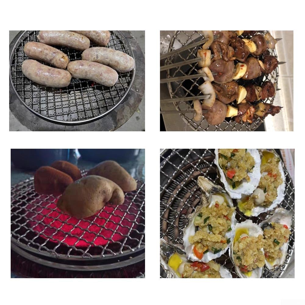Kratka do grillowania, Okrągły stojak chłodzący-grill ze stali nierdzewnej grill z(D25cm)