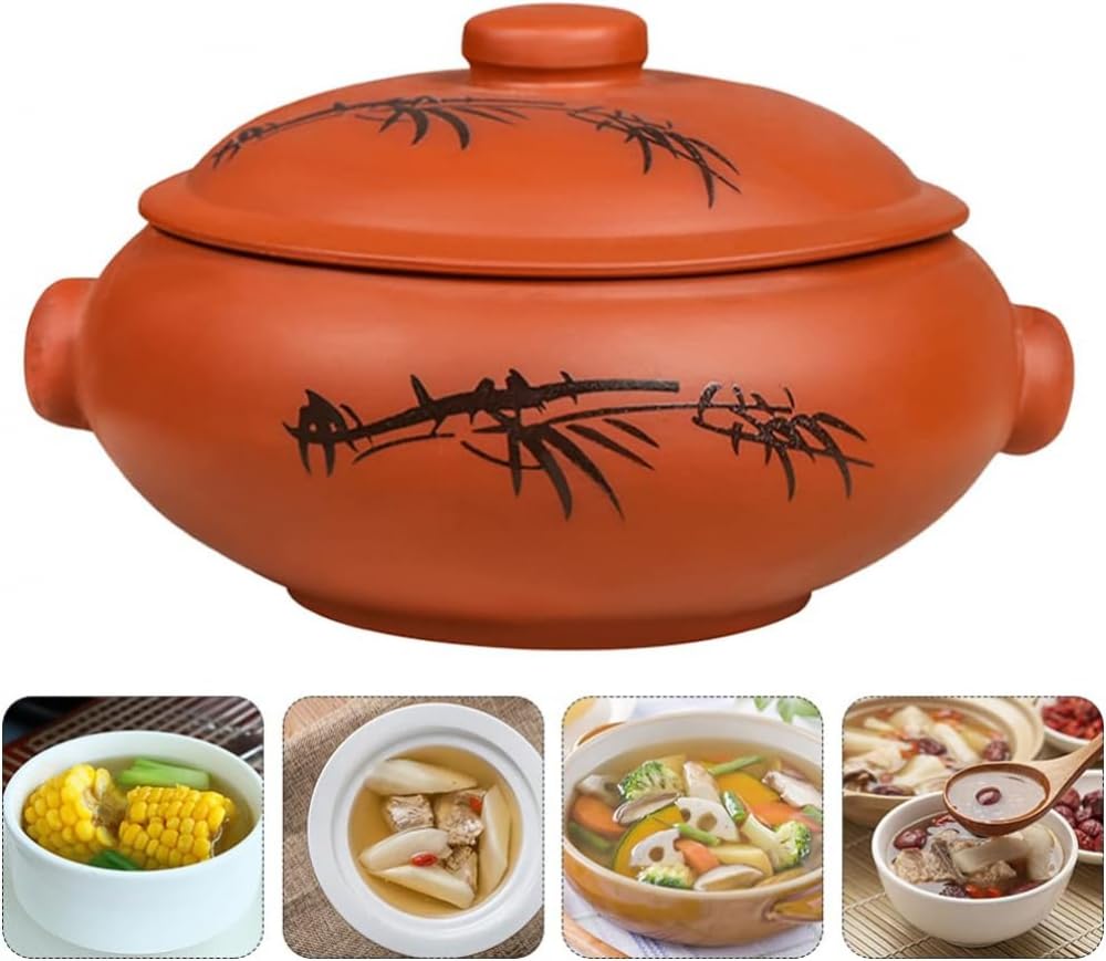 Kochtopf, Keramik-Suppentopf, Suppentopf, Herdplatte, Keramik-Schmortopf, Hot Pot, Tontöpfe, Suppentopf, Schmortopf, Auflauf, Kochtopf für Nudeln, Schmortopf