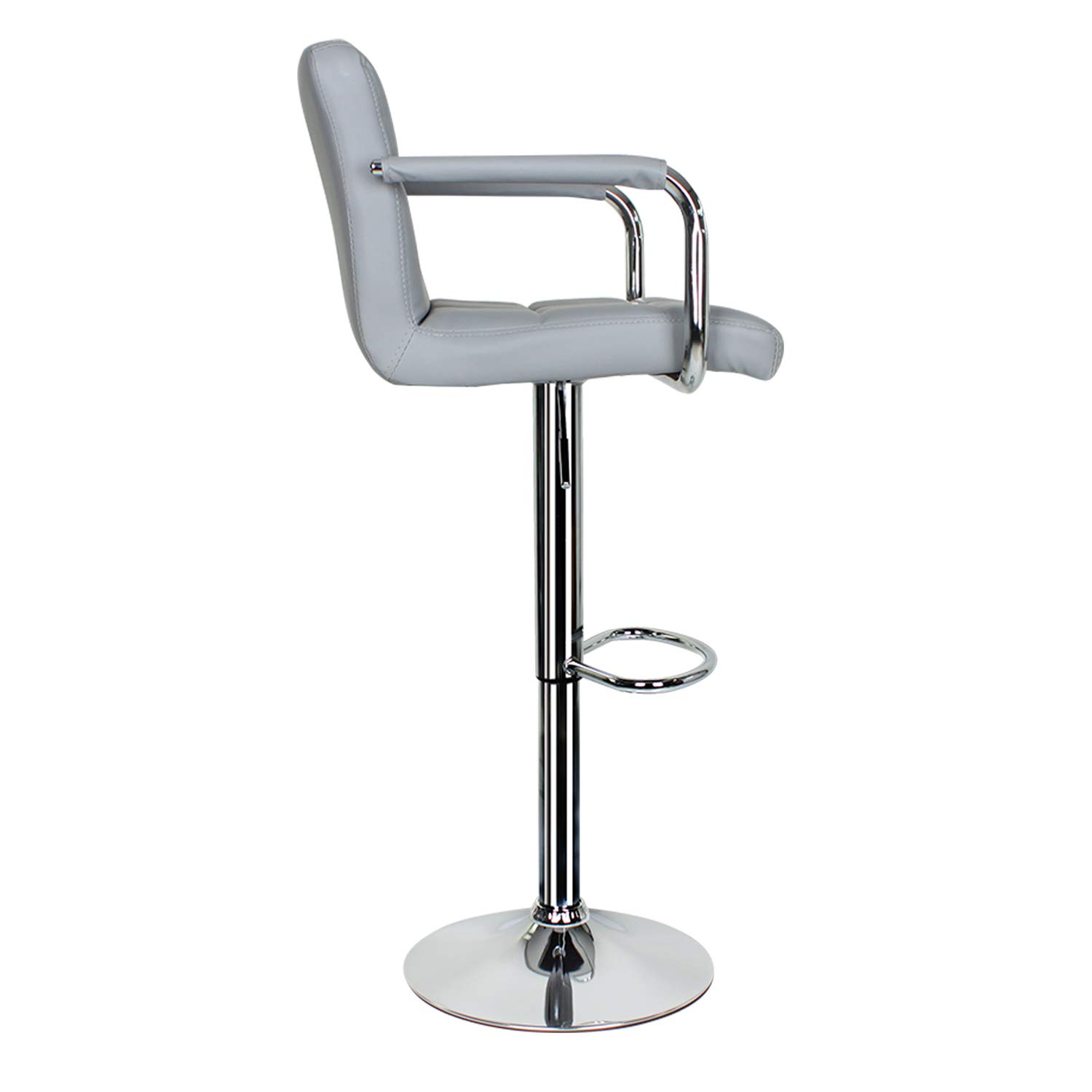 Buy 2 pcs Bar Stool,Leather Kitchen Bar Stool Swivel Gas Lift Breakfast