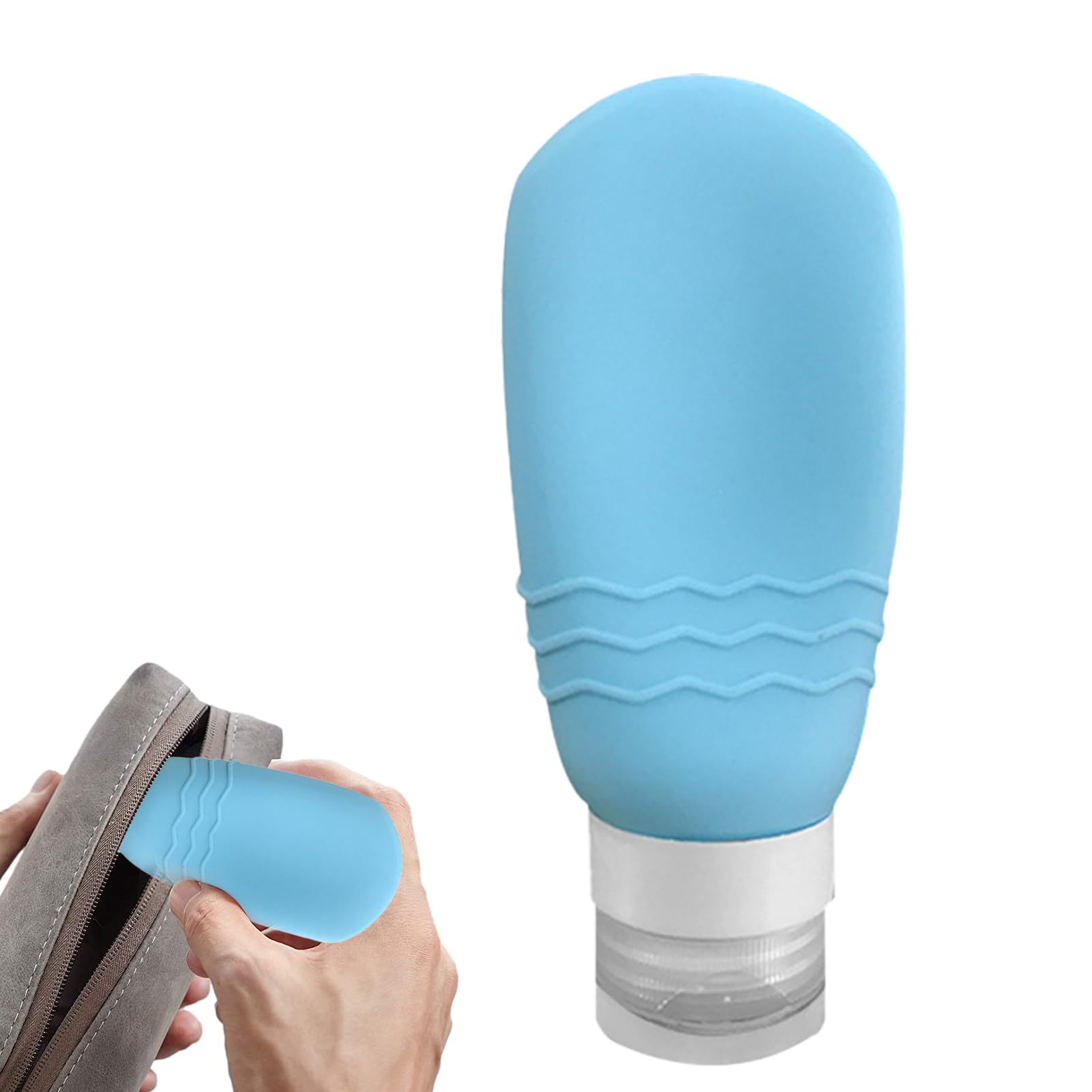Sherpr Cream Refillable Squeeze Bottles,Squeezable Toiletries Containing Bottles - Cosmetic Containing Supplies For Shower Gel, Shampoo, Conditioners, Lotion, Hand