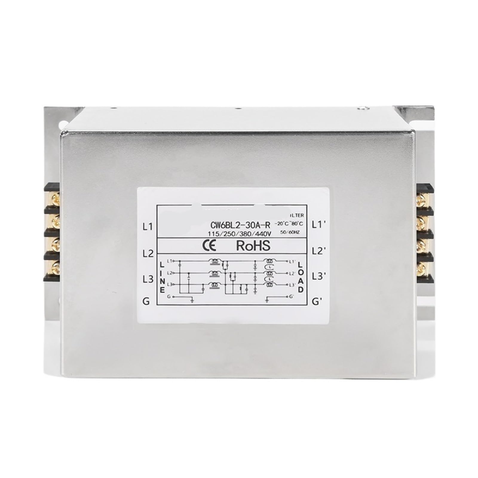 CW6BL2-3A-R Filtro dedicado inversor antiinterferencia CA 380V dos etapas