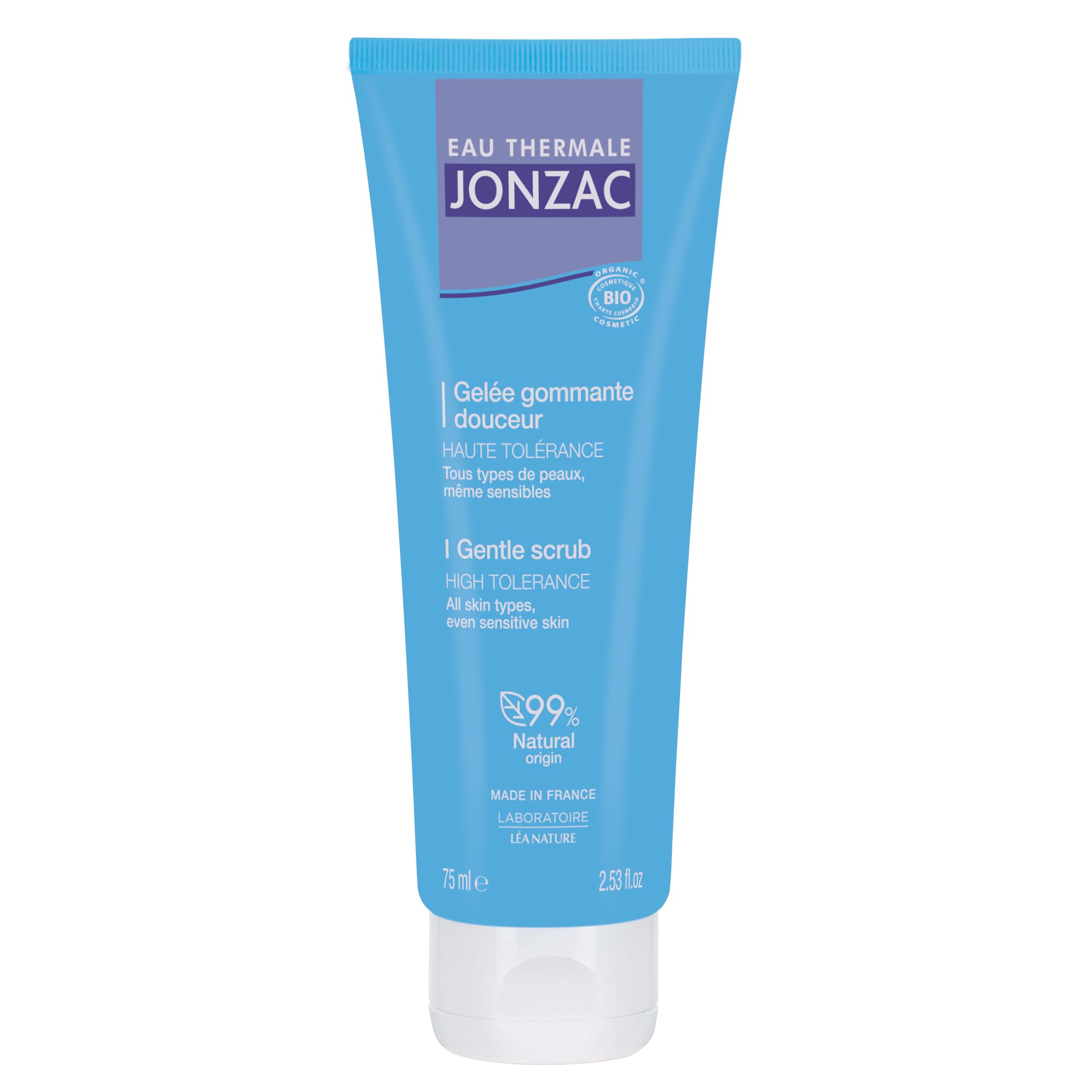 Eau Thermale Jonzac – Gelée Gommante Douceur Visage – Exfoliation Douce & Peau Lisse – Peaux Sensibles – 75ml