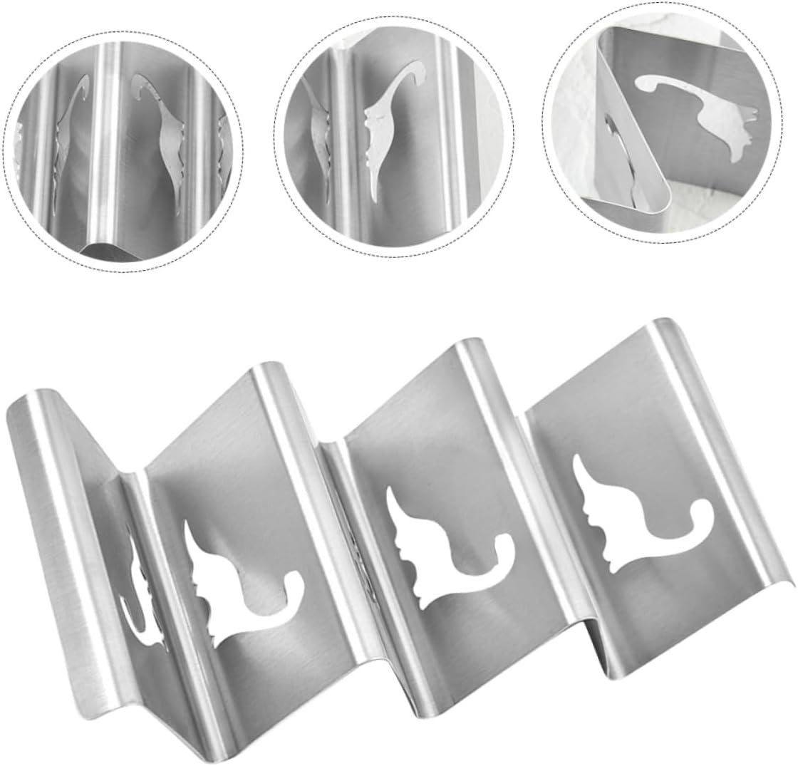 Stainless Steel Taco Holder Decorative Stand for Kitchen Serving