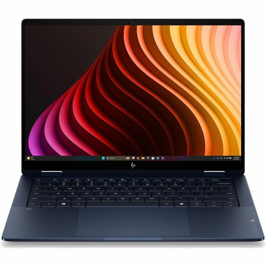 Image of HP EliteBook X Flip G2i 14 inch Touchscreen Convertible Copilot+ PC 2 in 1 Notebook - WUXGA - Intel Core Ultra 7 Series 3 356H - 32 GB - 1 TB SSD - English Keyboard - Atmospheric Blue - Intel Chip - 1920