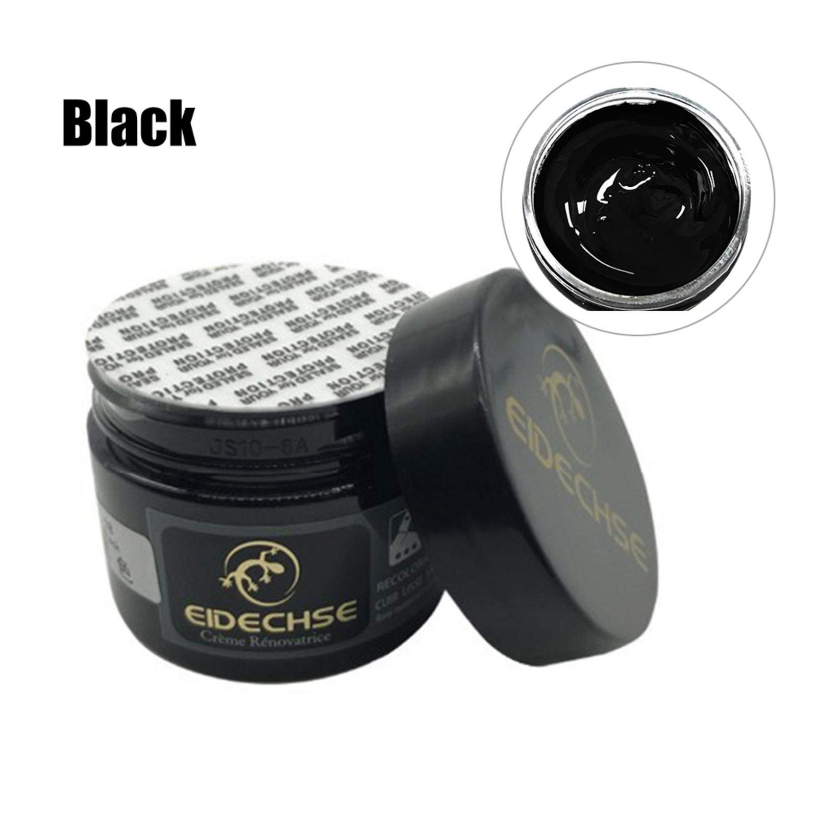 Balsamo in pelle grasso per la della pelle, 50 ml, per auto, mobili, giacca, abbigliamento da moto, borse in pelle, scarpe, Nero