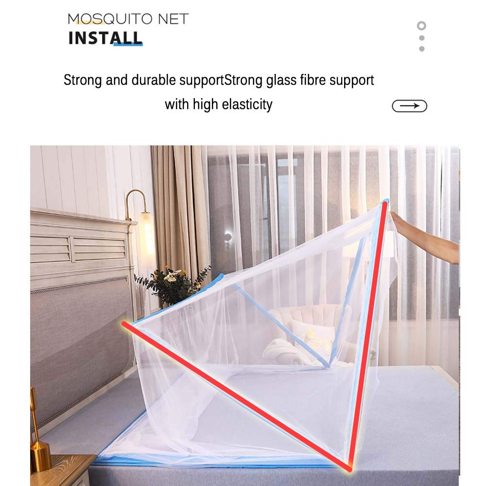 Mosquitera, Dosel para Cama, portátil, Plegable, sin Fondo, con cifrado, para Viajes, Cortina de Camping con Doble Puerta Plegable (100 cm x 190 cm, Rosa)