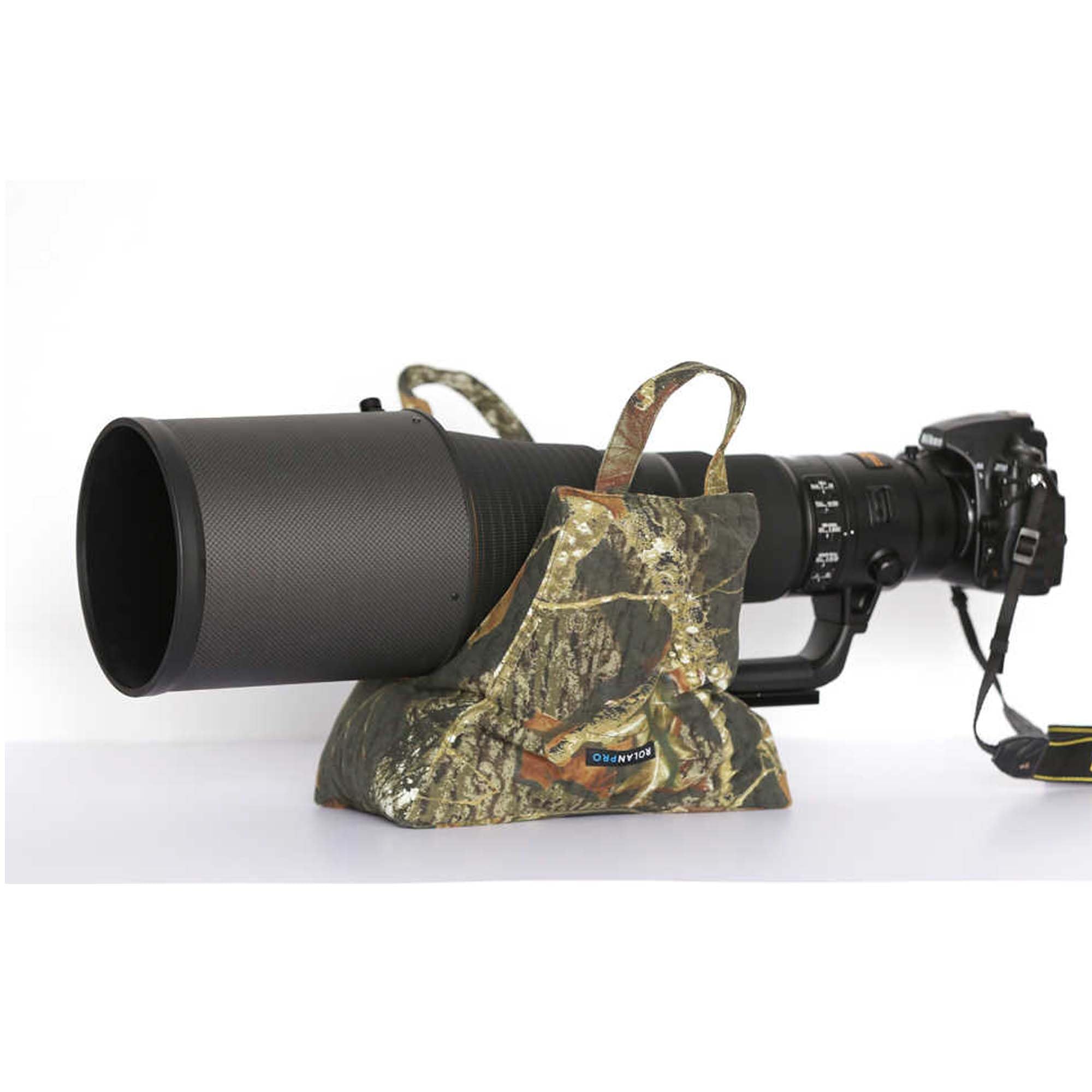 Rolanpro Big Lens Window Pillow, Universial Car photography bean bag, Car Window Bag for telephoto lens #1 Big Yellow Jungle 【Empty Bag】