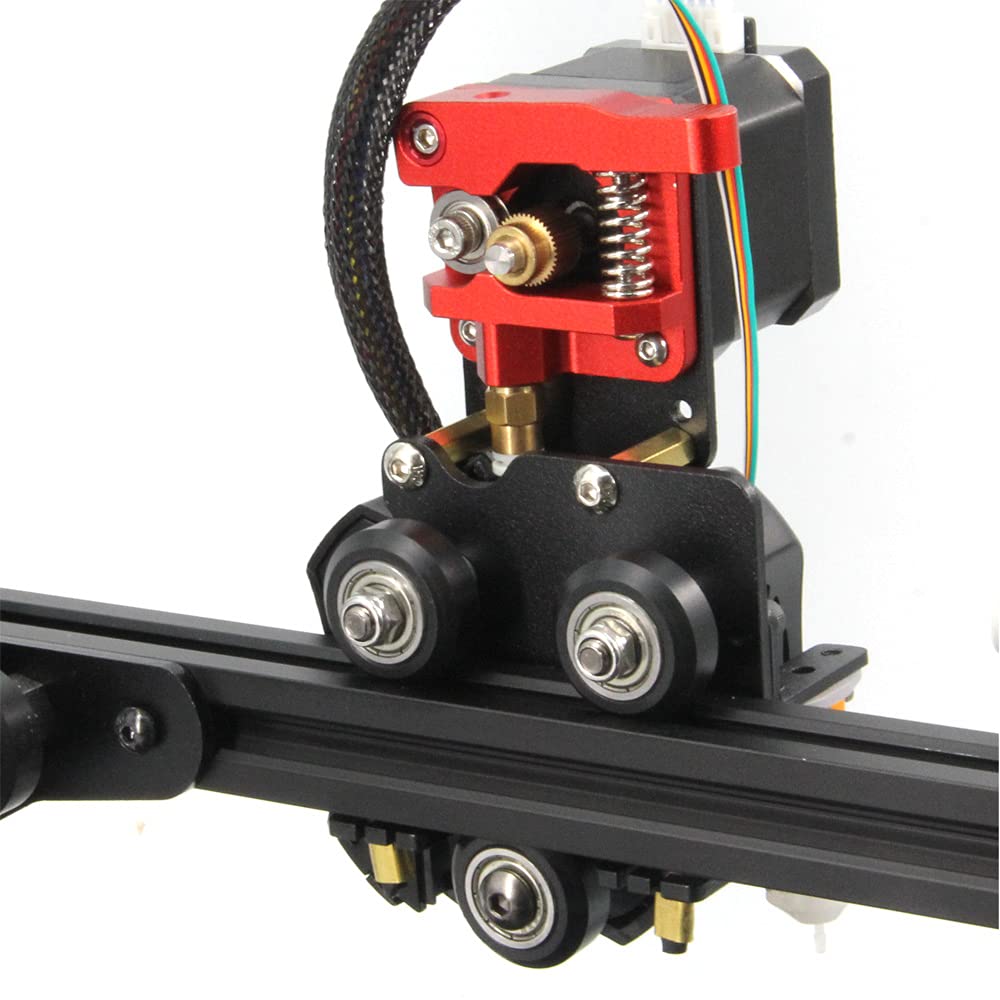 EIN-Gang-Extruder mit Riemenscheiben Upgrade Direktplatte mit NEMA17 Easy Print Flexible Filament für Ender 3 V2 Ender 3series CR-10series (Einzelextruder-Support+Motor-Kit)