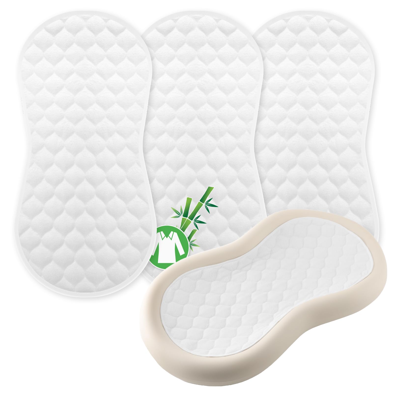 Knirose Organic Quilted Thicker Baby Changing Pad Liners 3 - changing table pads and covers | Mubboo