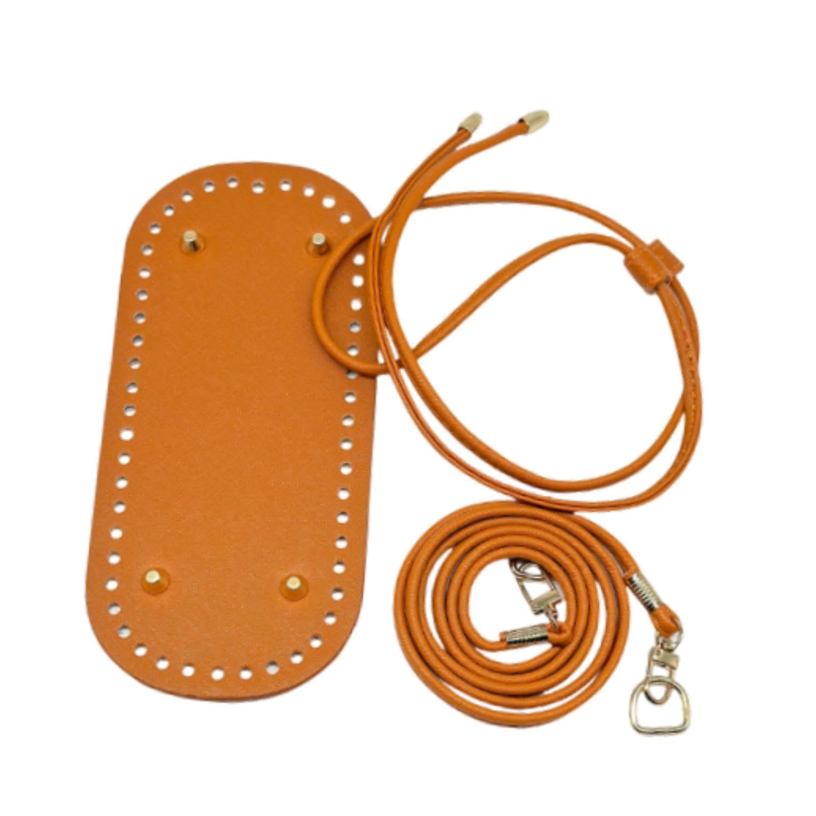 Bag Bottom Base with Shoulder Strap and Drawstring for Purse Tote Bag Making Brown-image-39