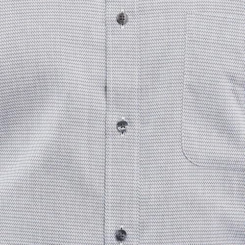 Image of Raymond Men Cotton Slim Fit Structure Pattern Semi Cut Away Collar Formal Shirt