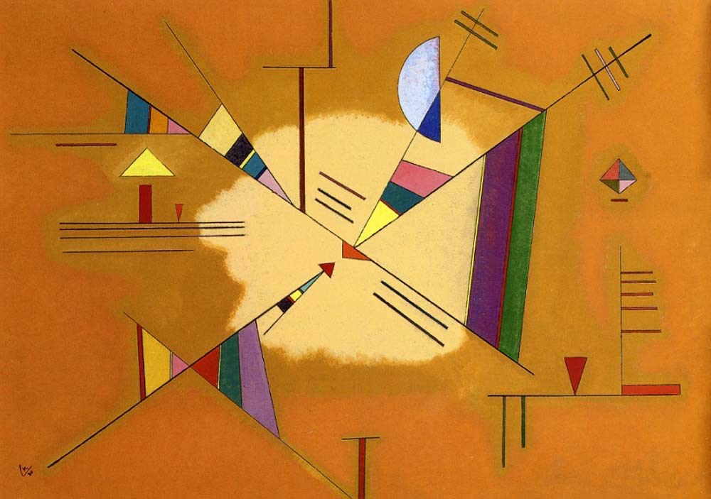 Diagonal - 1930 by Wassily Kandinsky, 12x8"(A4) Poster Print